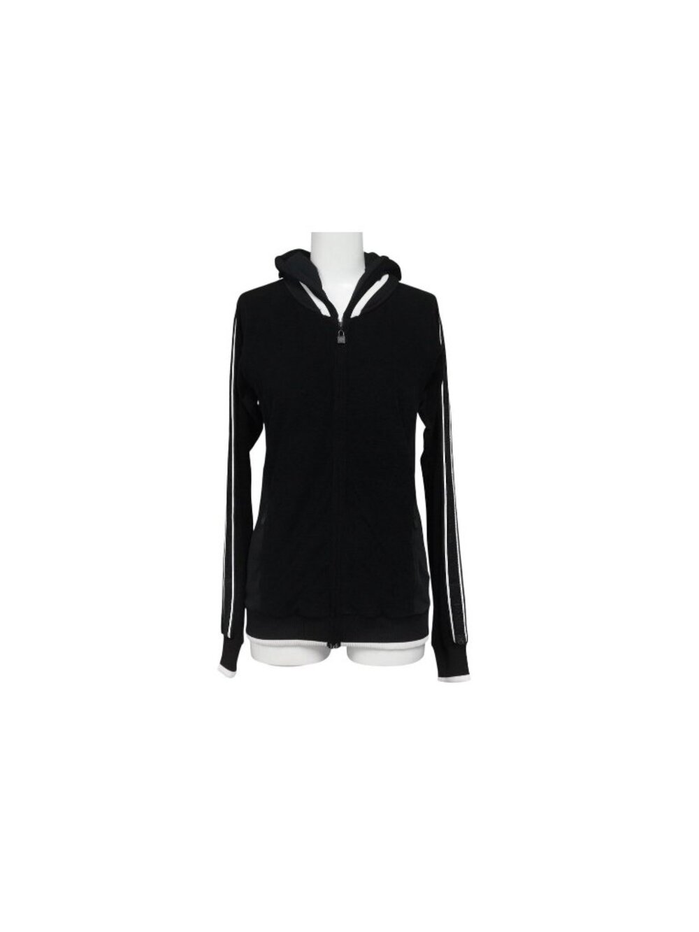 Chanel Sport Line Zip Up Hoodie CC Logo Pile Mesh 4 36